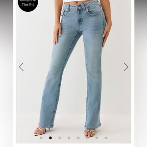 True Religion Light Blue Denim boot cut Jeans 28